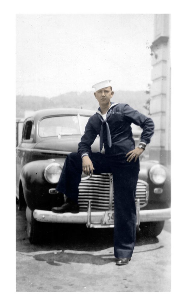 Image of Allen One Achey Jnr., Motor Machinists Mate, Third Class, USNR, US Navy.