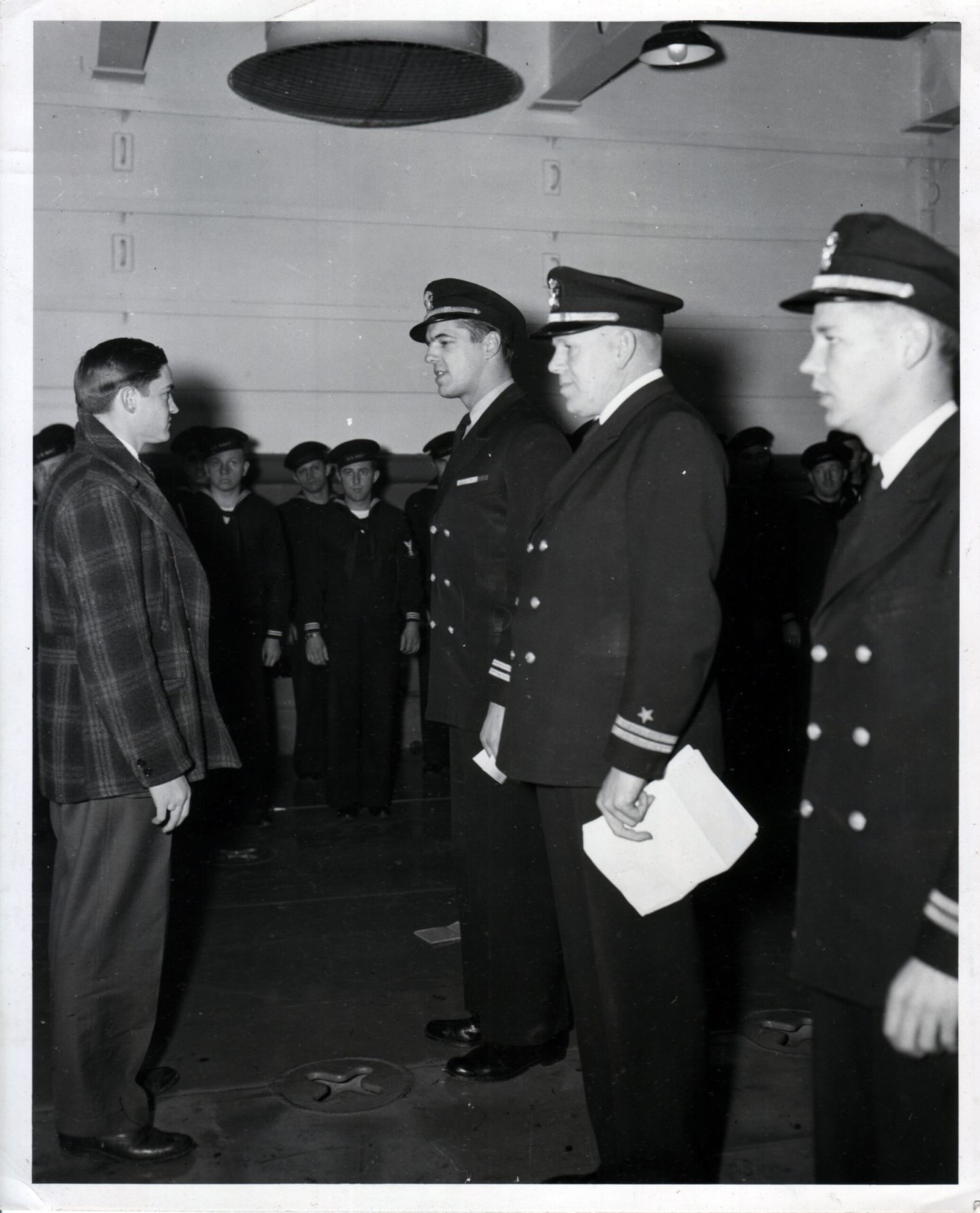 Commissioning Ceremony for LST-531 on 17th January, 1944.